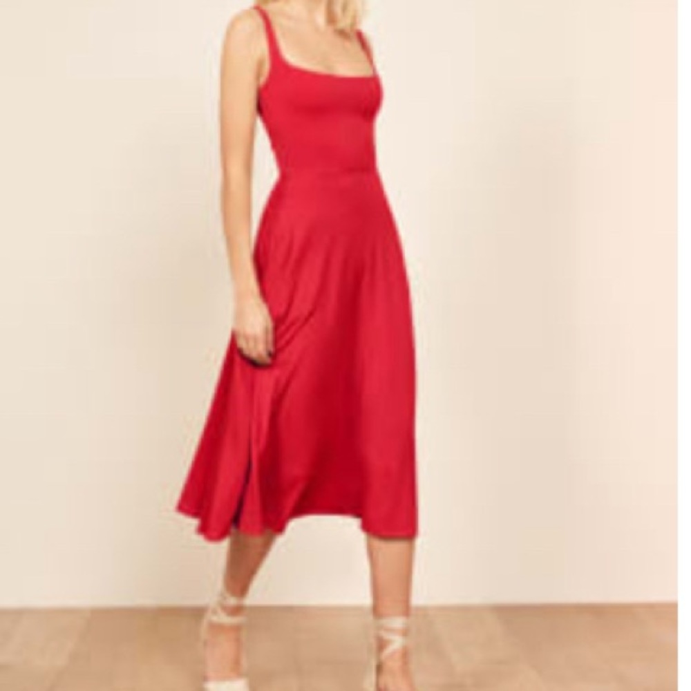 The reformation red dress